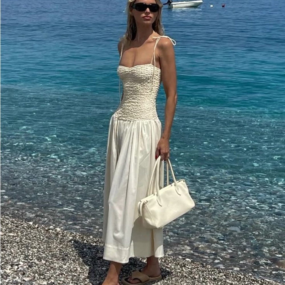 LPA Shirred Dress